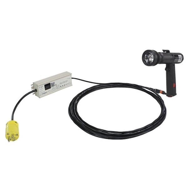 Newalthlete 110V & 3 watt Handheld Infrared LED Spotlight with 25 ft. Cord, 700 x 150 ft. - 850 or 940 nm NE3578146 - main